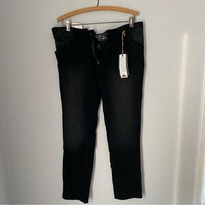 Wear first Ter-ry Denim Men’d Black Straight Fit Denim Pants 32 x 30